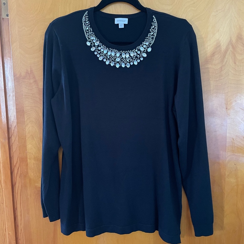 Embellished Sweater by Avenue